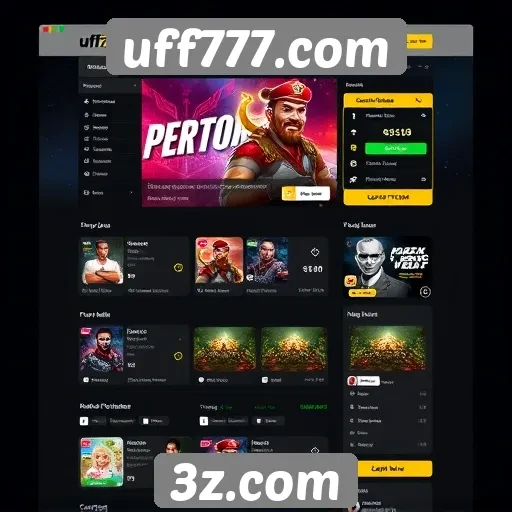 Análise da interface do usuário do site uff777.com